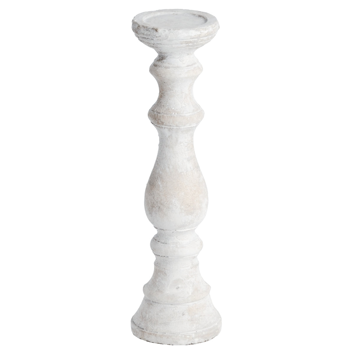 Large Stone Candle holder - CREAM