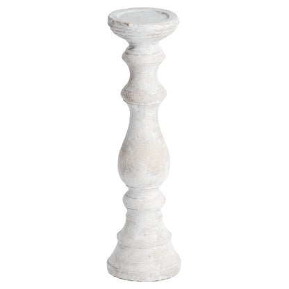 Large Stone Candle holder - CREAM