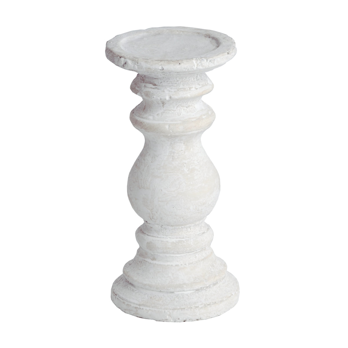 Small Stone Candle Holder - CREAM