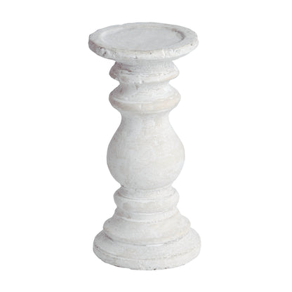 Small Stone Candle Holder - CREAM