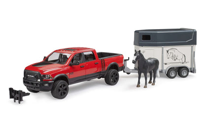 RAM 2500 Power Wagon with horse trailer and 1 horse
