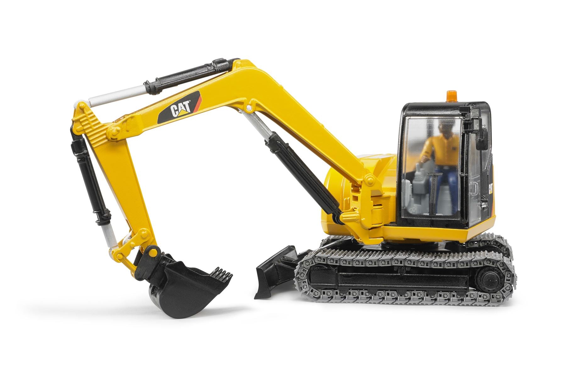 Cat Mini excavator with worker