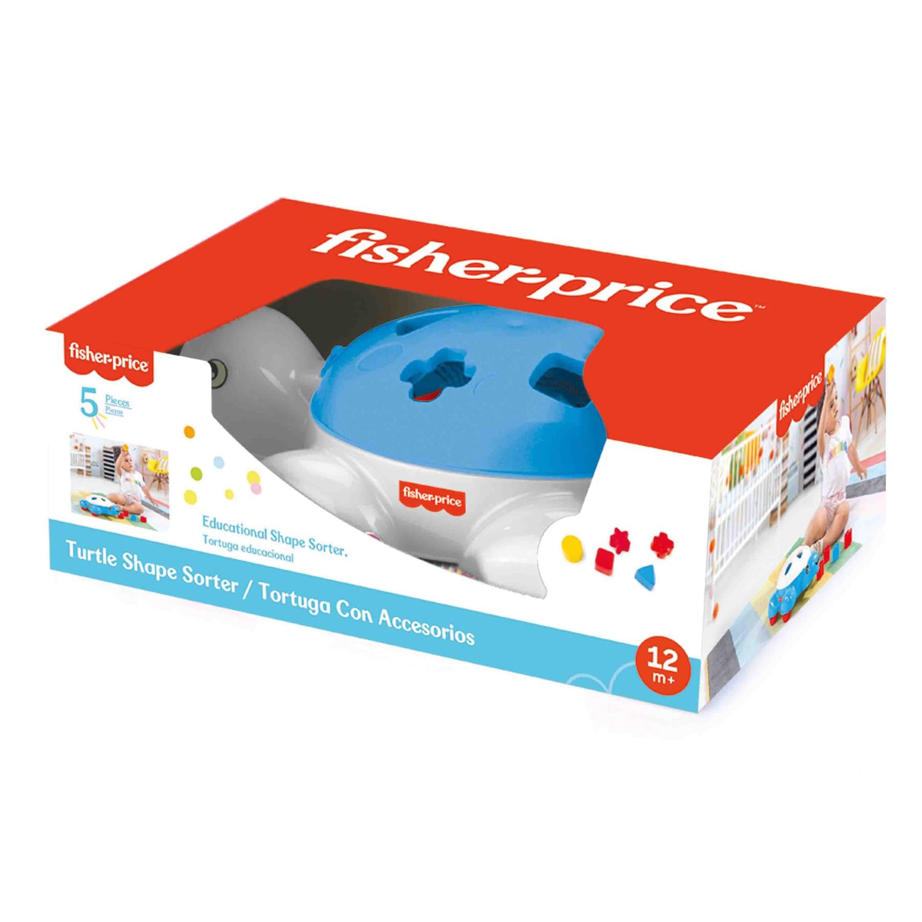 Fisher Price Turtle Shape Sorter 5 pcs