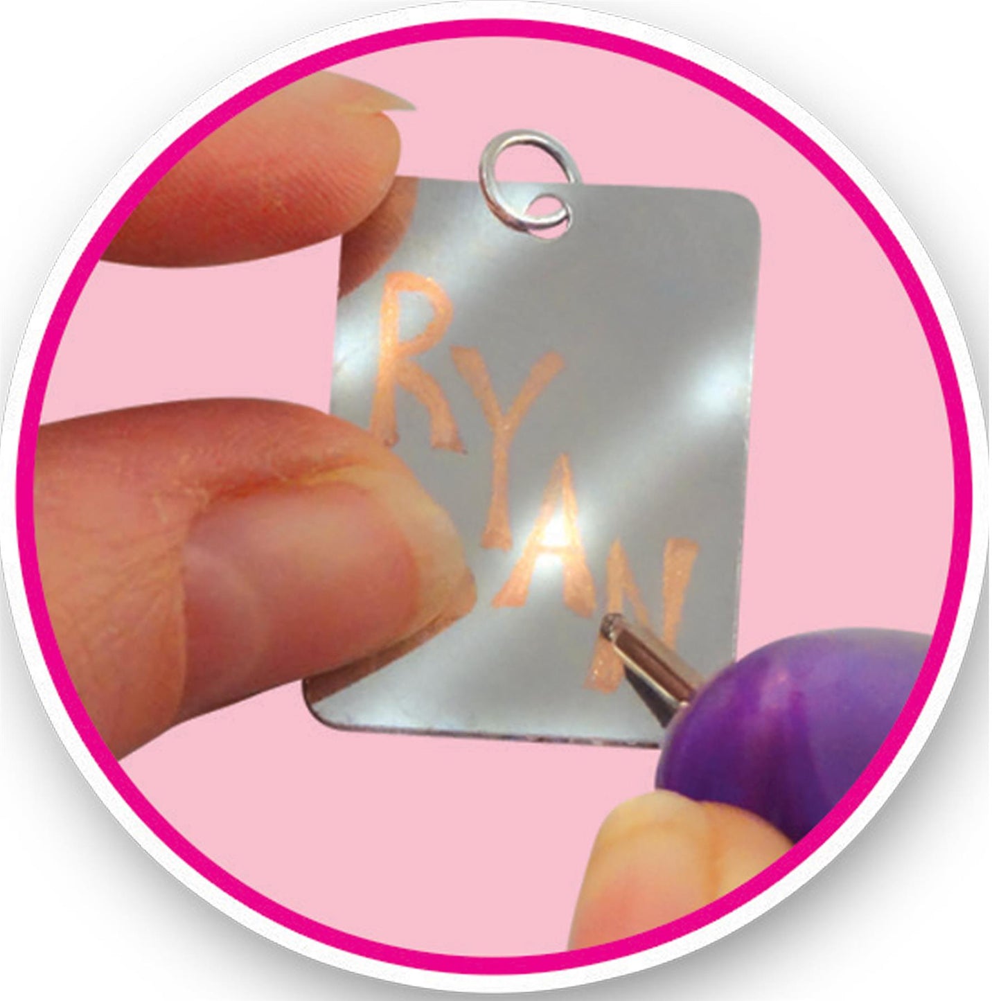 Engrave And Flip Metal Jewelry