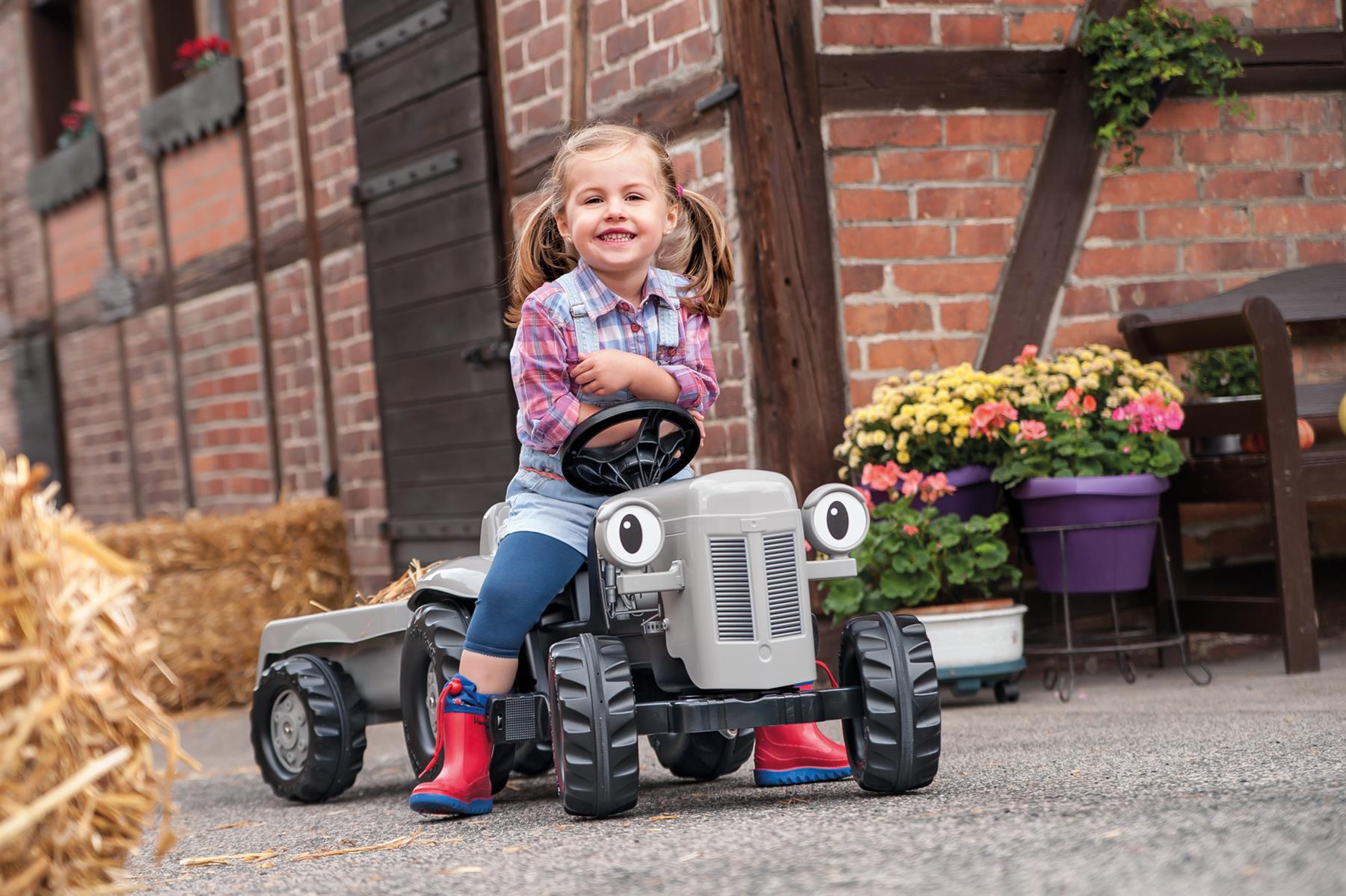 Rolly Kid Little Grey Fergie & Trailer