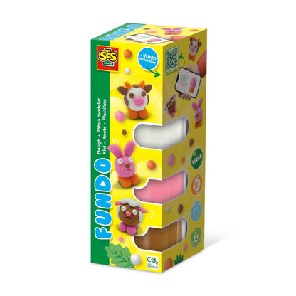 FunDo dough - Farm animals (3x90gr-1x40gr)