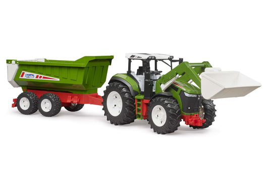 ROADMAX Tractor with frontloader + tipping trailer