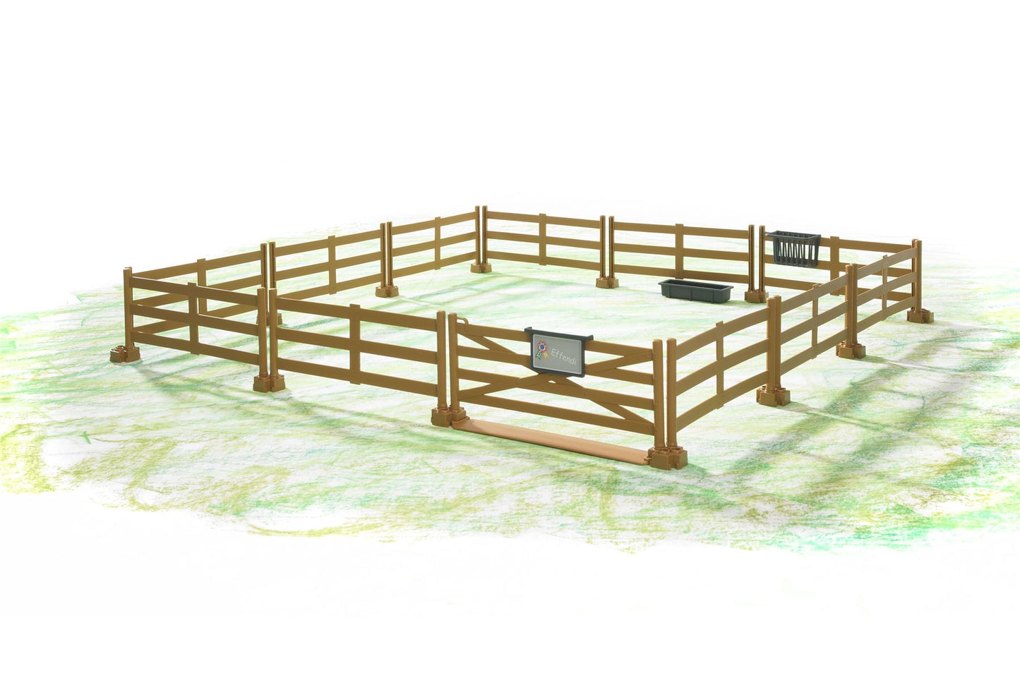 Accessories: Pasture fence (brown)