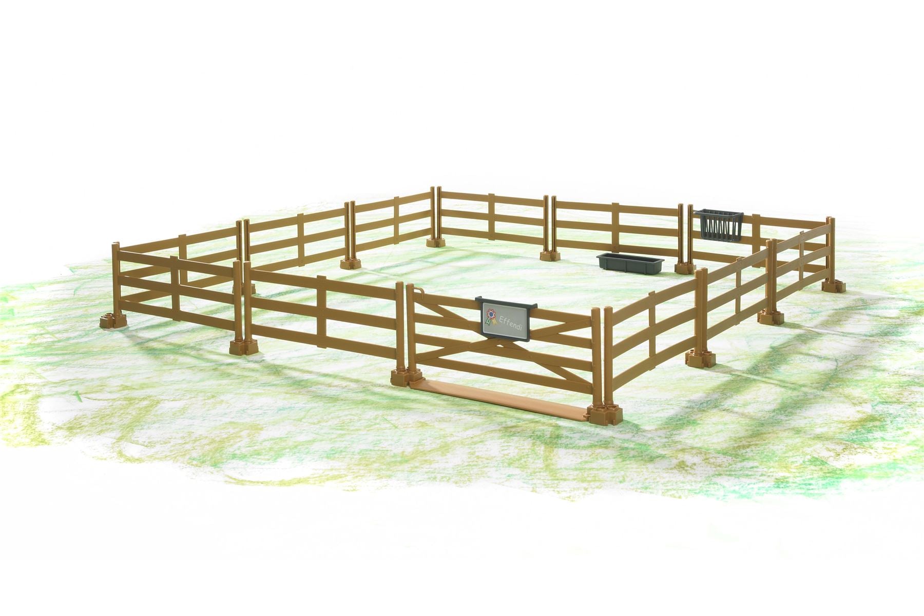Accessories: Pasture fence (brown)
