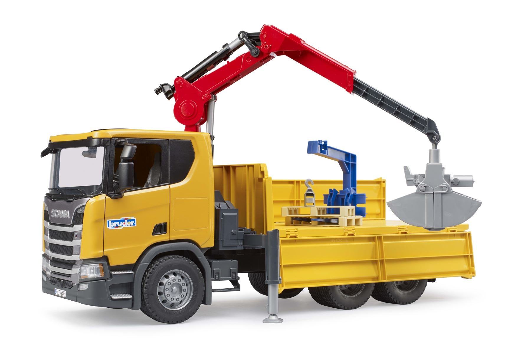 Scania Super 560R Construction truck with crane and 2 pallet