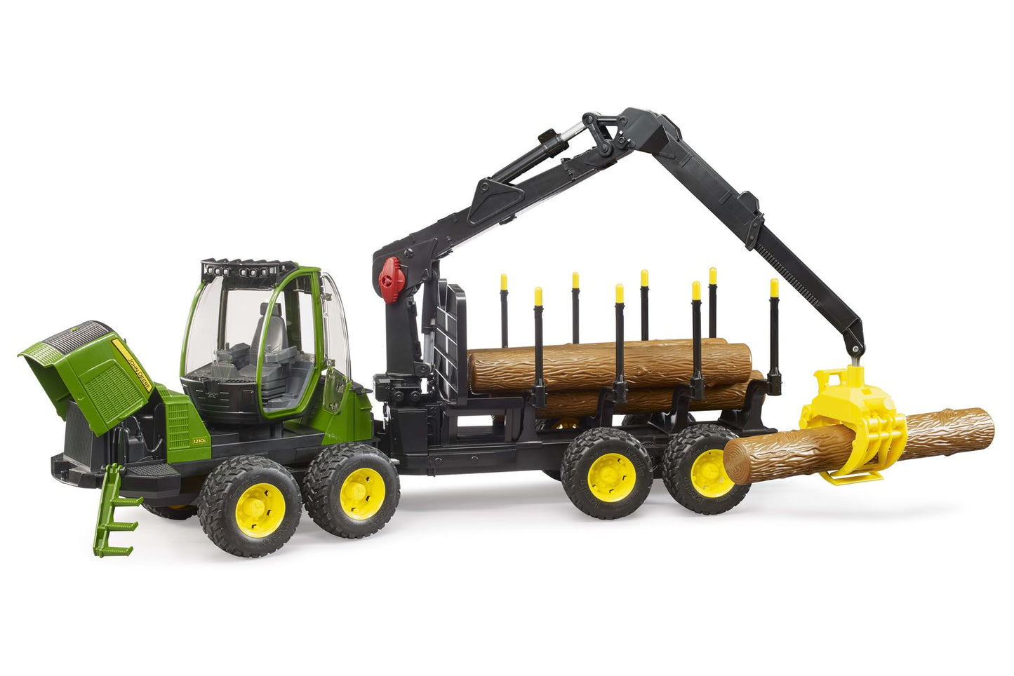 John Deere 1210E Forwarder with grab and 4 trunks