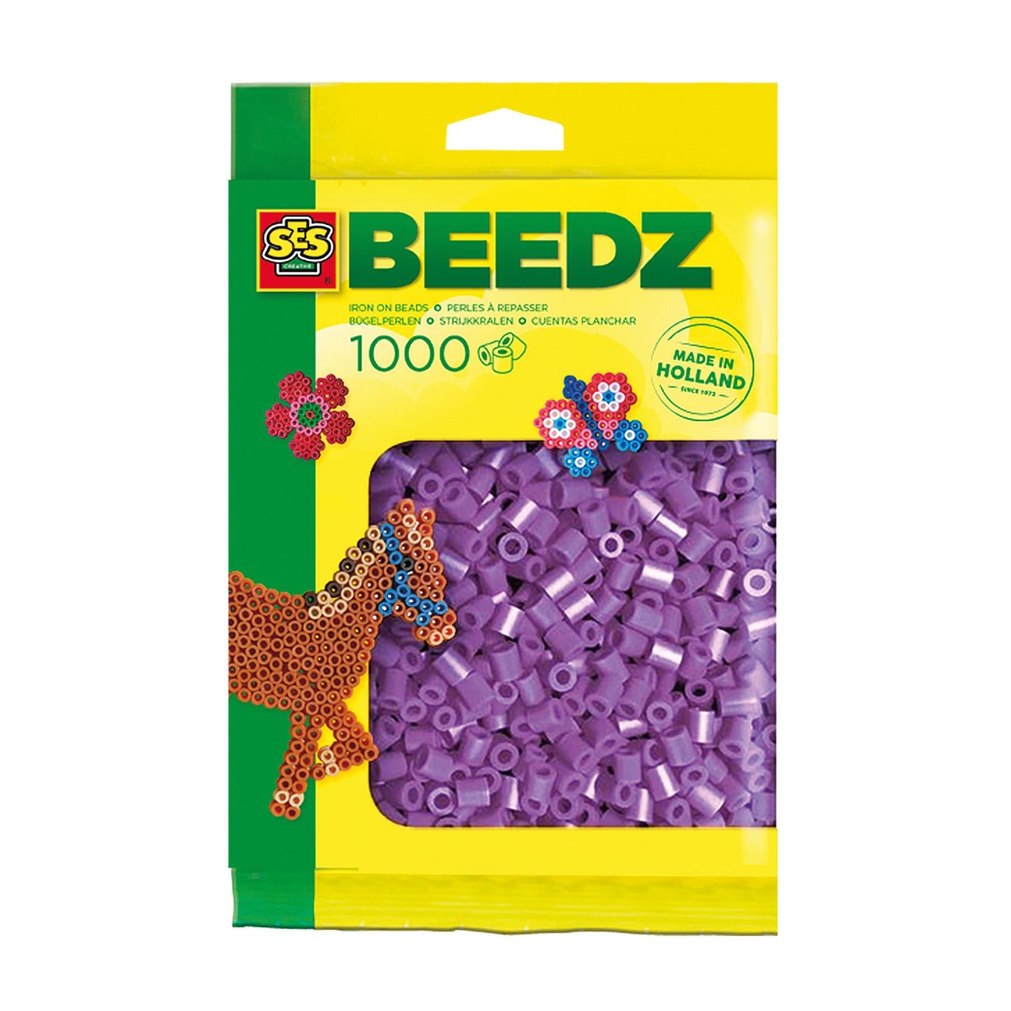 Iron on beads 1000 purple
