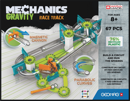 Geomag Mechanics Gravity Magnetic Race Track - 67 Pieces