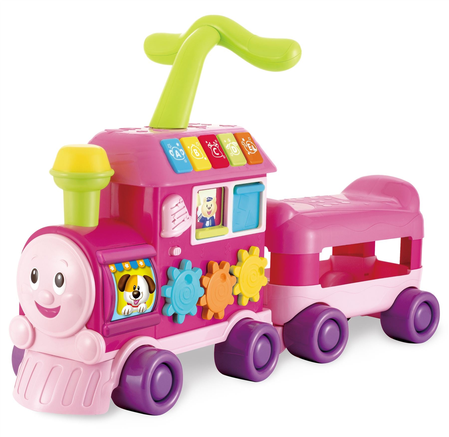 Walker Ride-On Learning Train -Pink