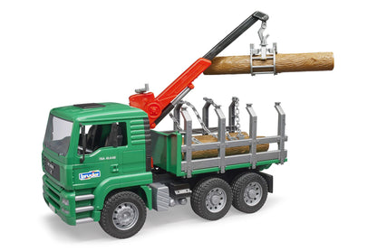 MAN TGA Timber truck with loading crane and 3 trunks