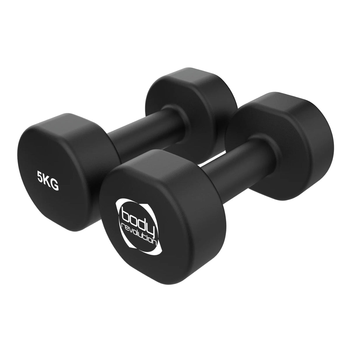 2 x 5KG Neoprene dumbbells