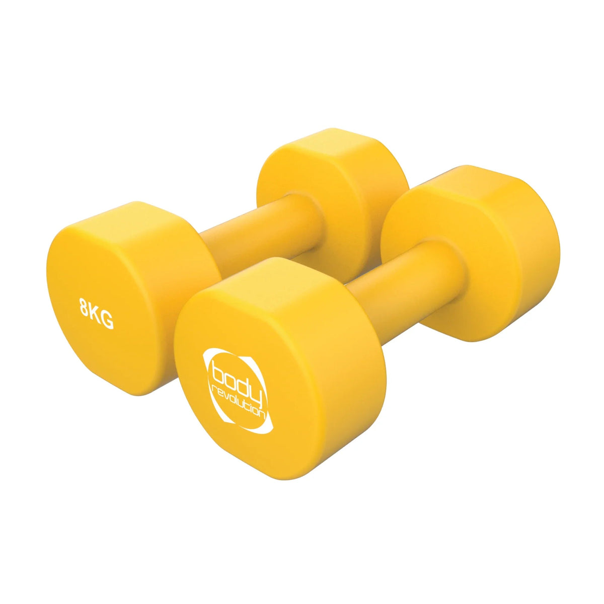 2 x 8KG Neoprene dumbbells