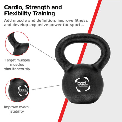 Body Revolution 8 kg Cast Iron Kettlebells