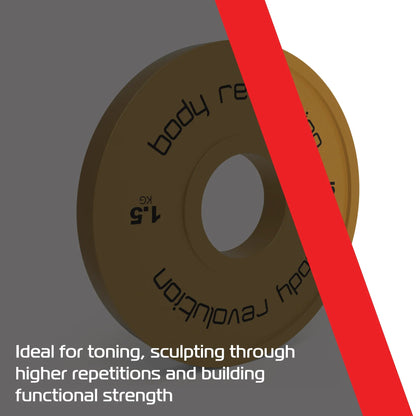 2 x 1.5kg Fractional Bumper Plates