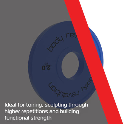 2 x 2kg Fractional Bumper Plates