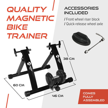 Black Velo Pro Fluid Turbo Trainer with Mat