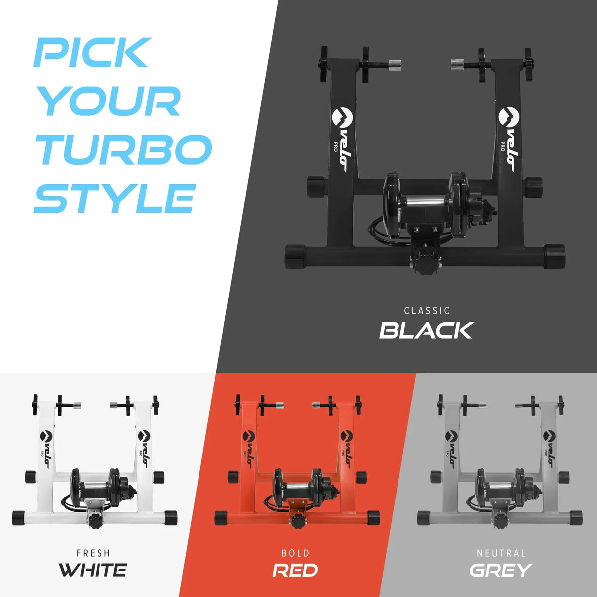 Velo Pro Black Magnetic Turbo Trainer