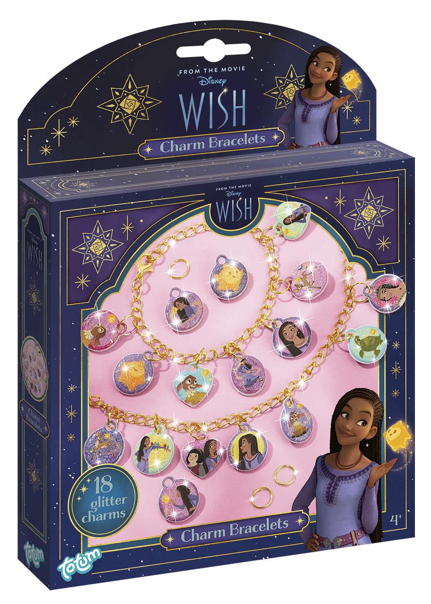 DISNEY WISH GLITTER CHARM BRACELETS