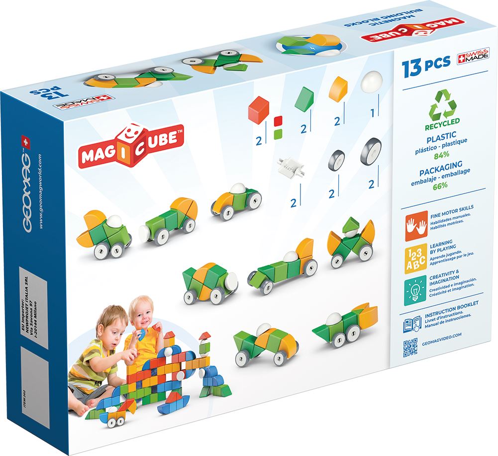 Geomag Magicube Recycled Plastic Magnetic Shapes