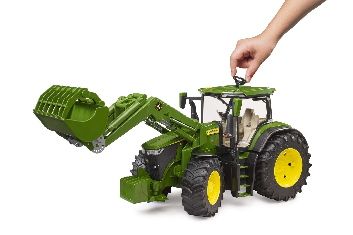 John Deere 7R 350 with frontloader