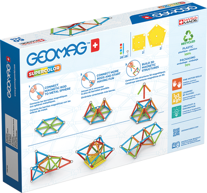 Geomag Magnetic Supercolor - 60 Pieces