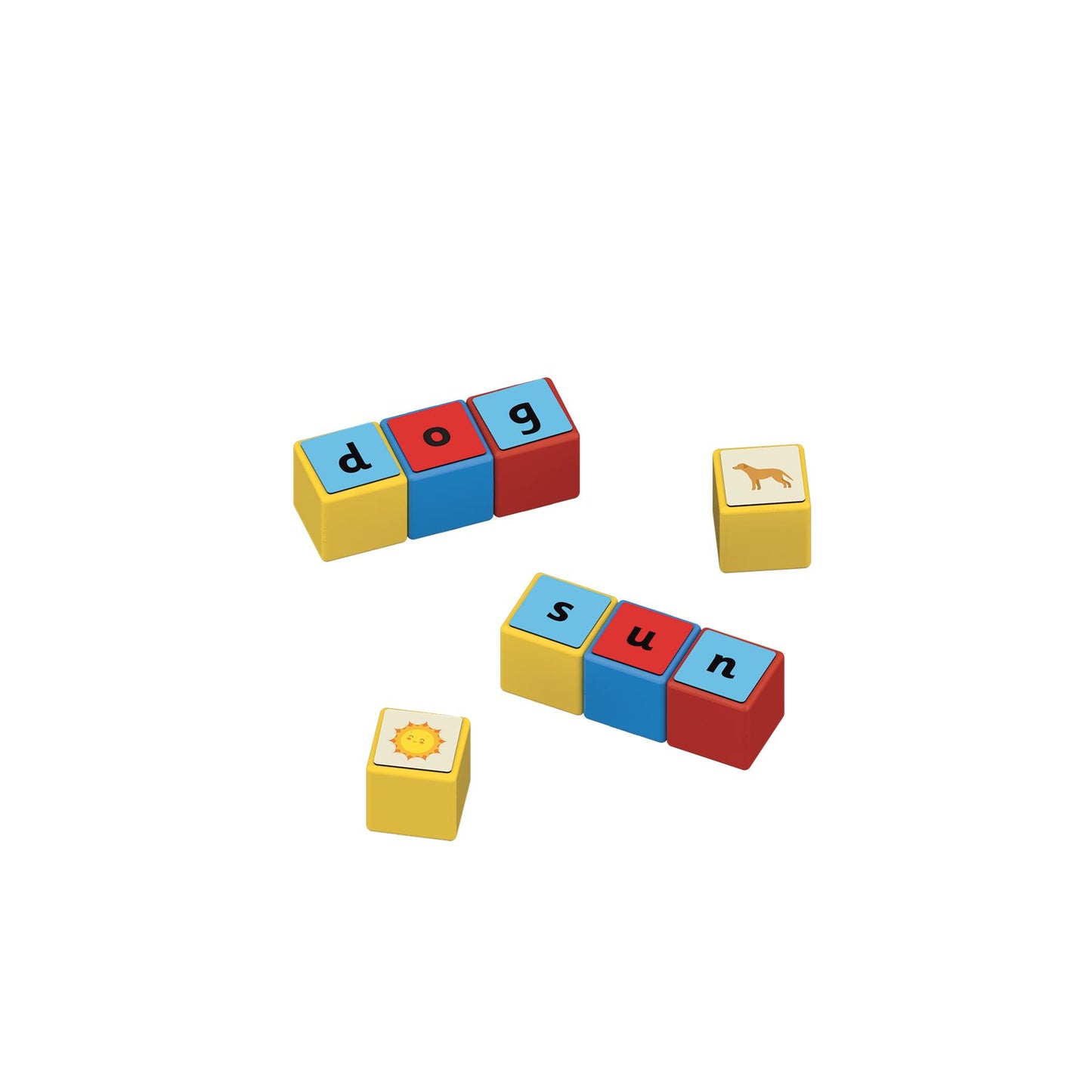 Geomag Magicube Magnetic Shapes Word Builder - 55 Pieces