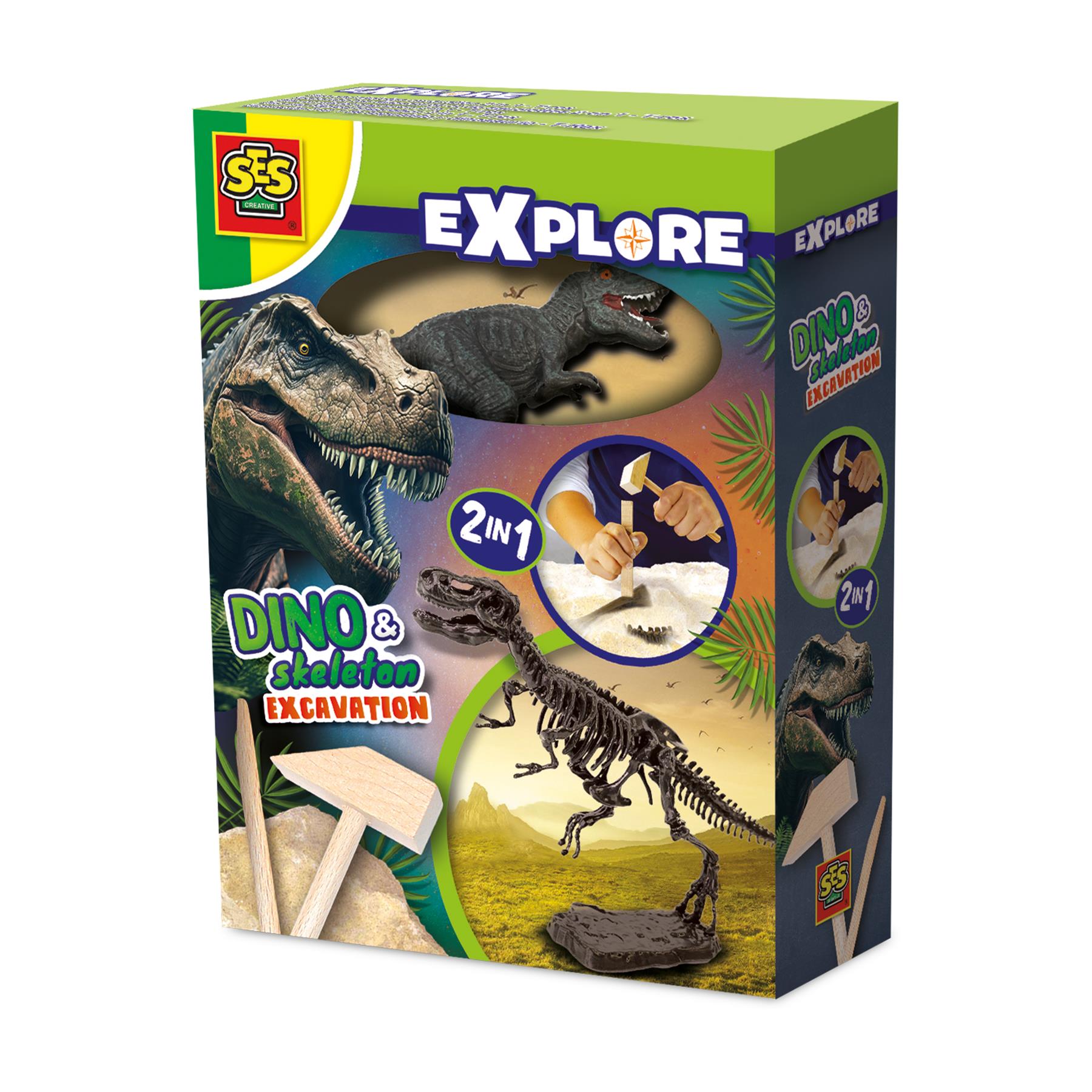 Dino and skeleton excavation 2 in 1 - T-rex