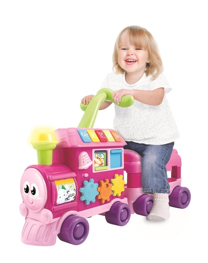 Walker Ride-On Learning Train -Pink