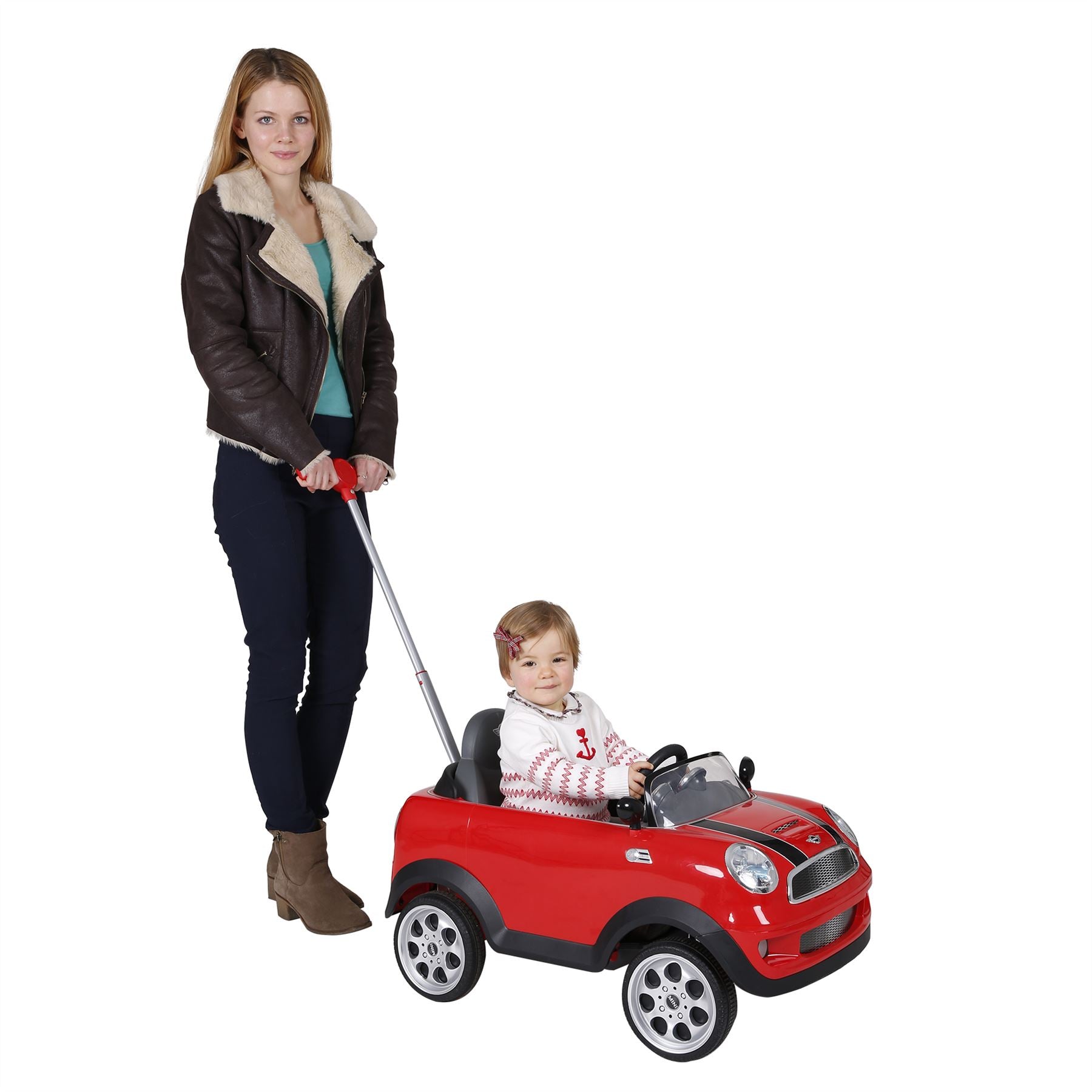 Mini Cooper Play Push Car - Red