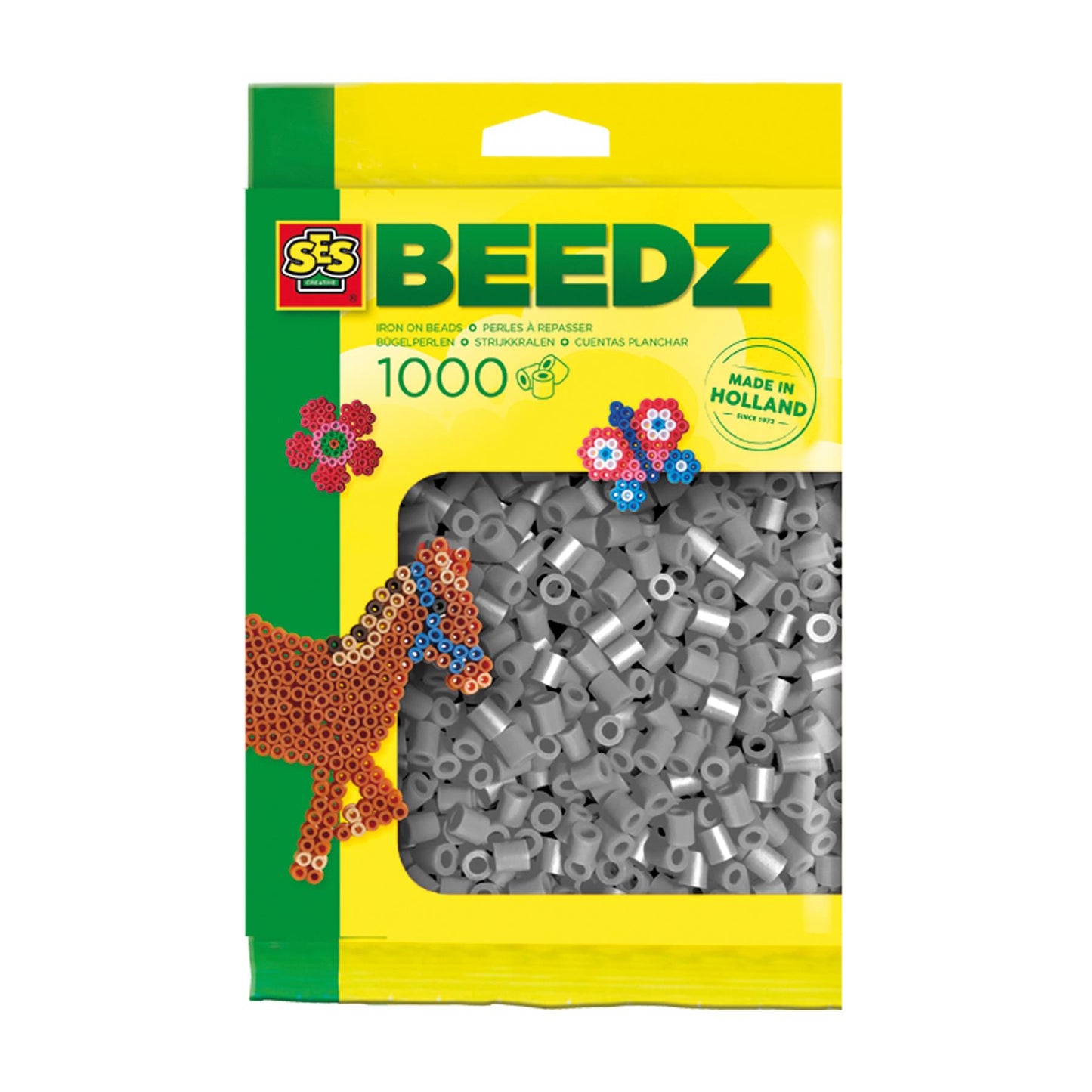 Iron on beads 1000 grey