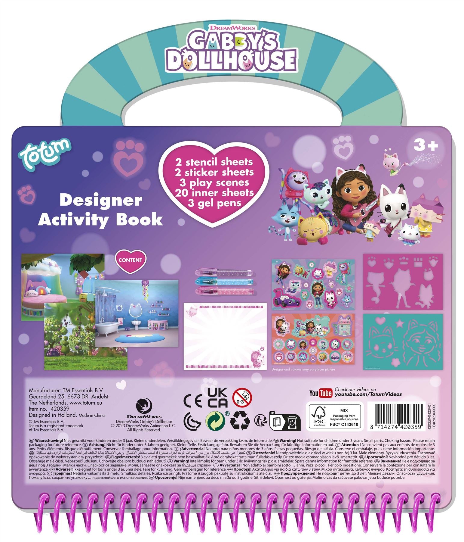 GABBY'S DOLLHOUSE DESIGNER ACTIVITY BOOK