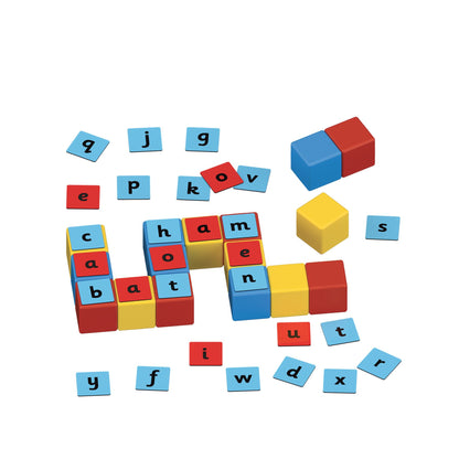 Geomag Magicube Magnetic Shapes Word Builder - 79 Pieces