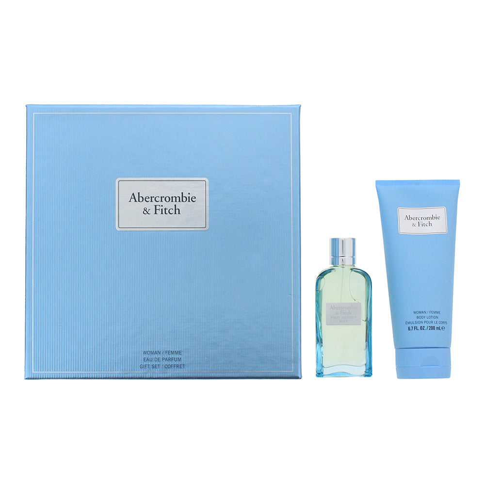 Abercrombie & Fitch First Instinct Blue for Her Gift Set 50ml EDP + 200ml Body Lotion