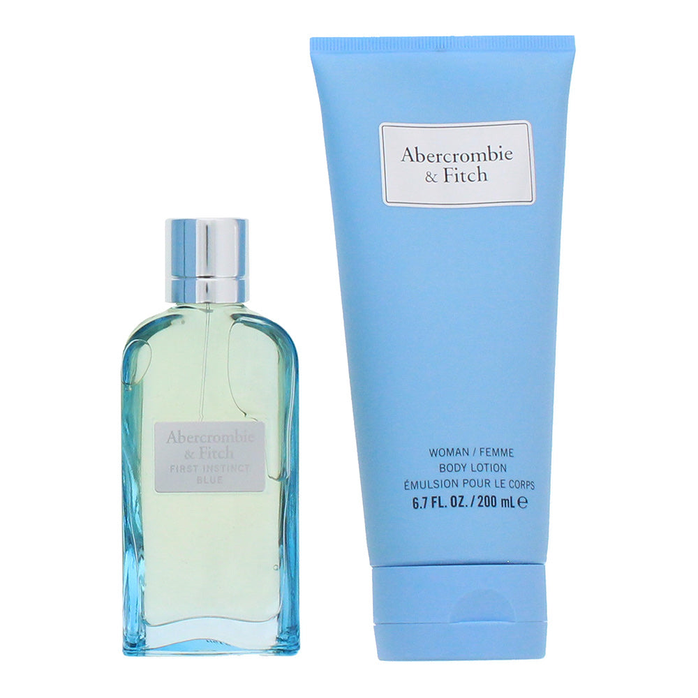 Abercrombie & Fitch First Instinct Blue for Her Gift Set 50ml EDP + 200ml Body Lotion