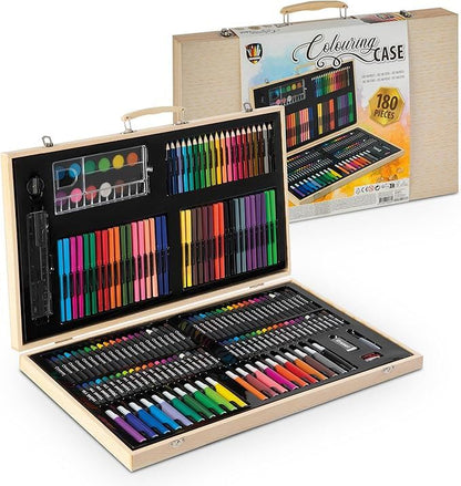 Wooden Colouring Case 180 pcs - FSC wood - 48x30cm