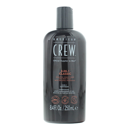 American Crew 3-in-1 Shampoo, Conditioner And Body Wash 250ml