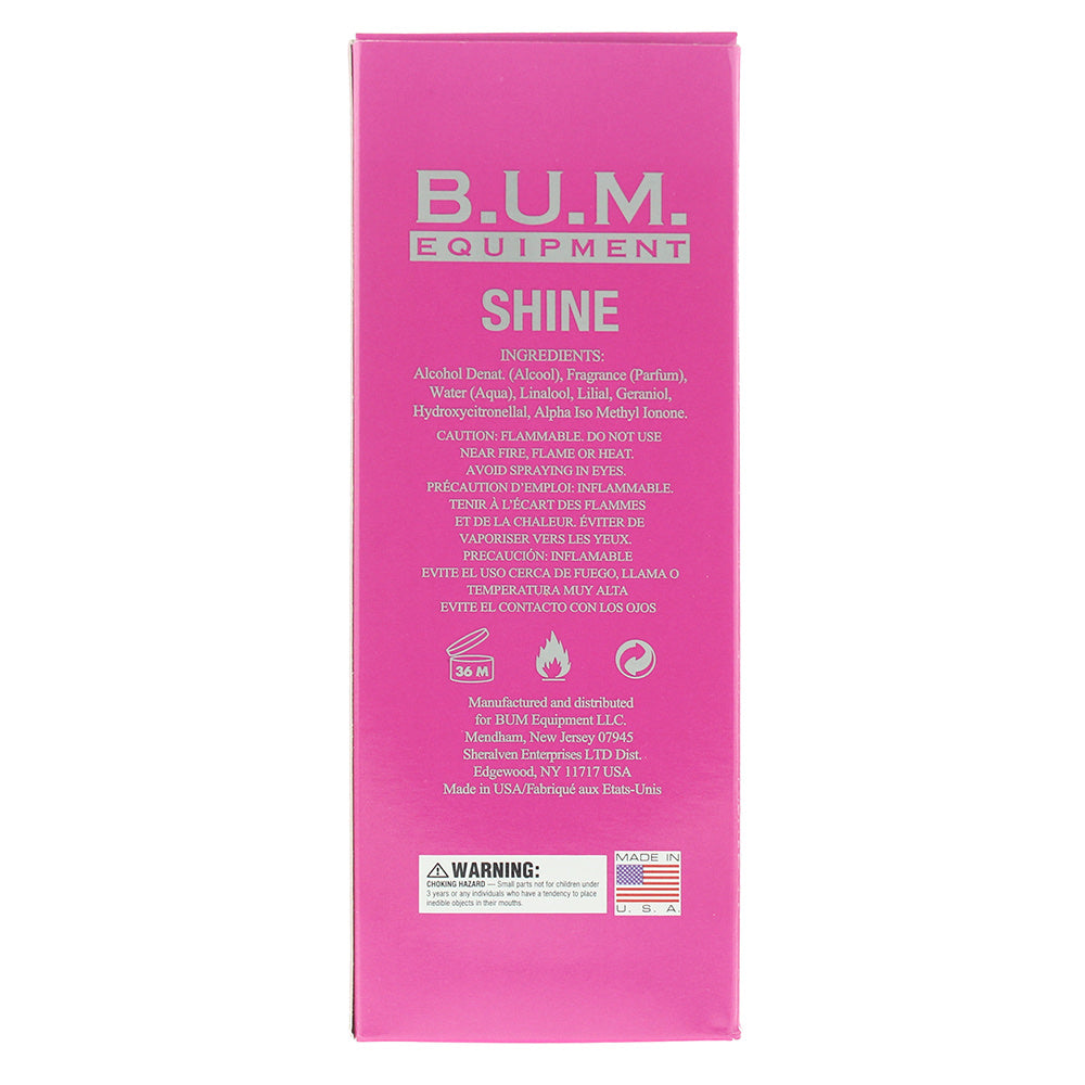B.U.M. Equipment Shine Wrap Bracelet Eau de Toilette 100ml Spray