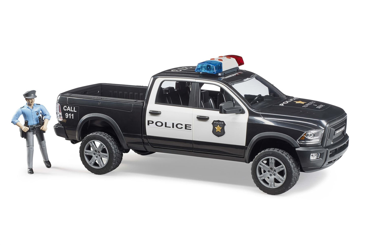 RAM 2500 Police truck with policeman and accessories