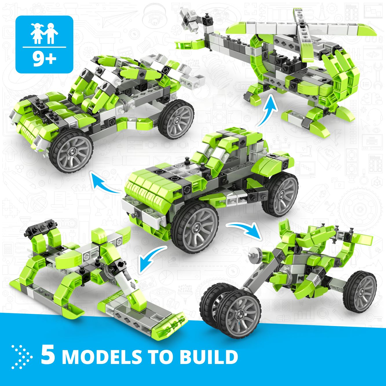 Inventor Mechanics Beach Buggy w 5 Models