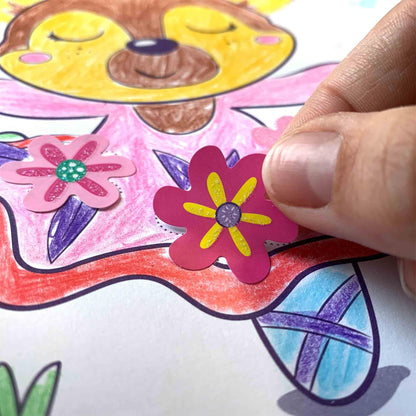 Activity colouring book glitter 3 in 1