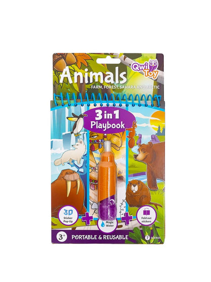 QwiToys 3 in 1 Animals Playbook