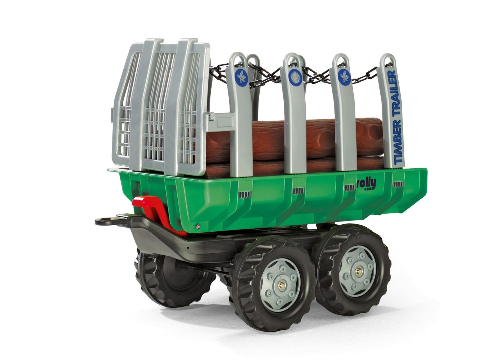Timber Trailer Green & 5 Logs