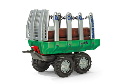 Timber Trailer Green & 5 Logs