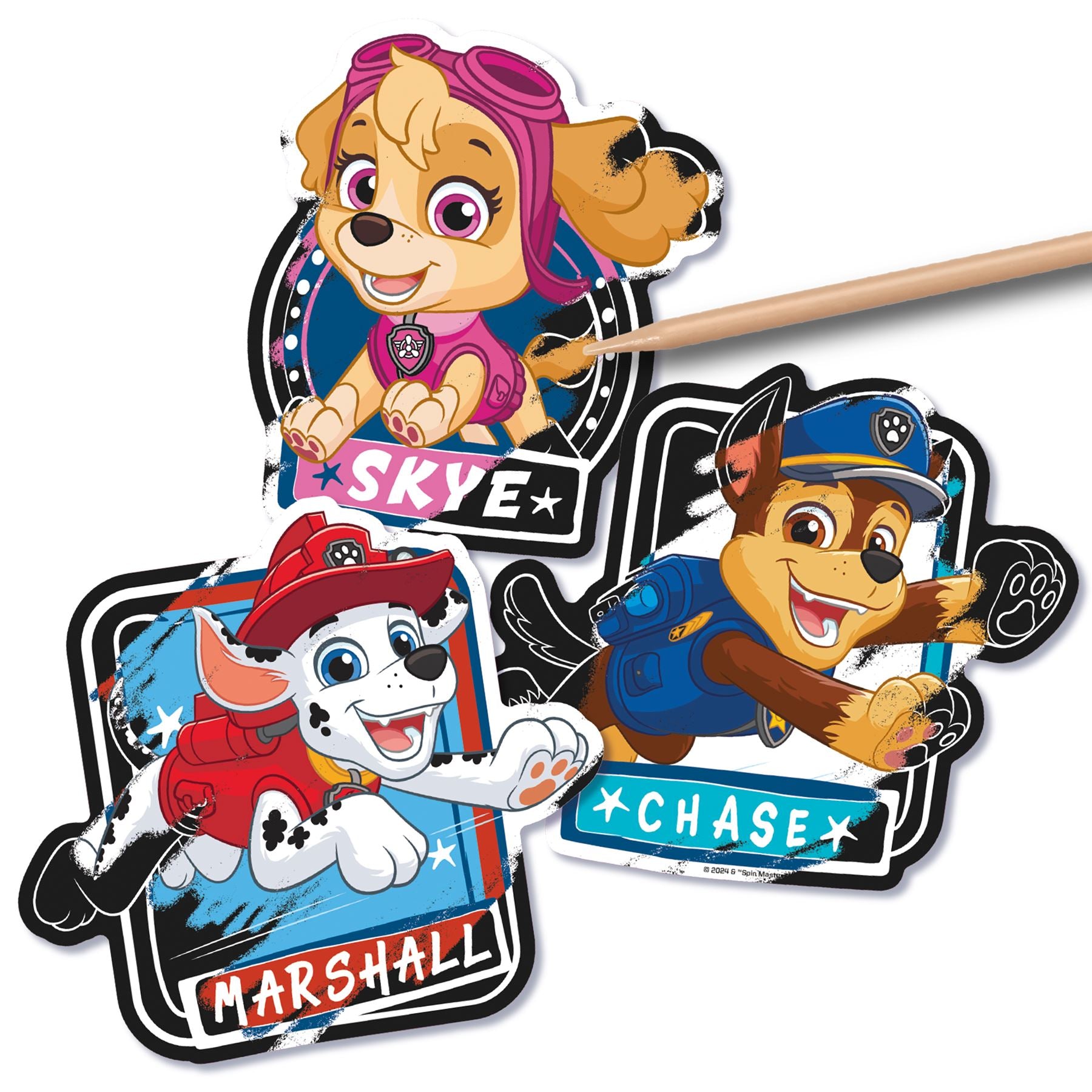Paw Patrol Scratch Art Stickers