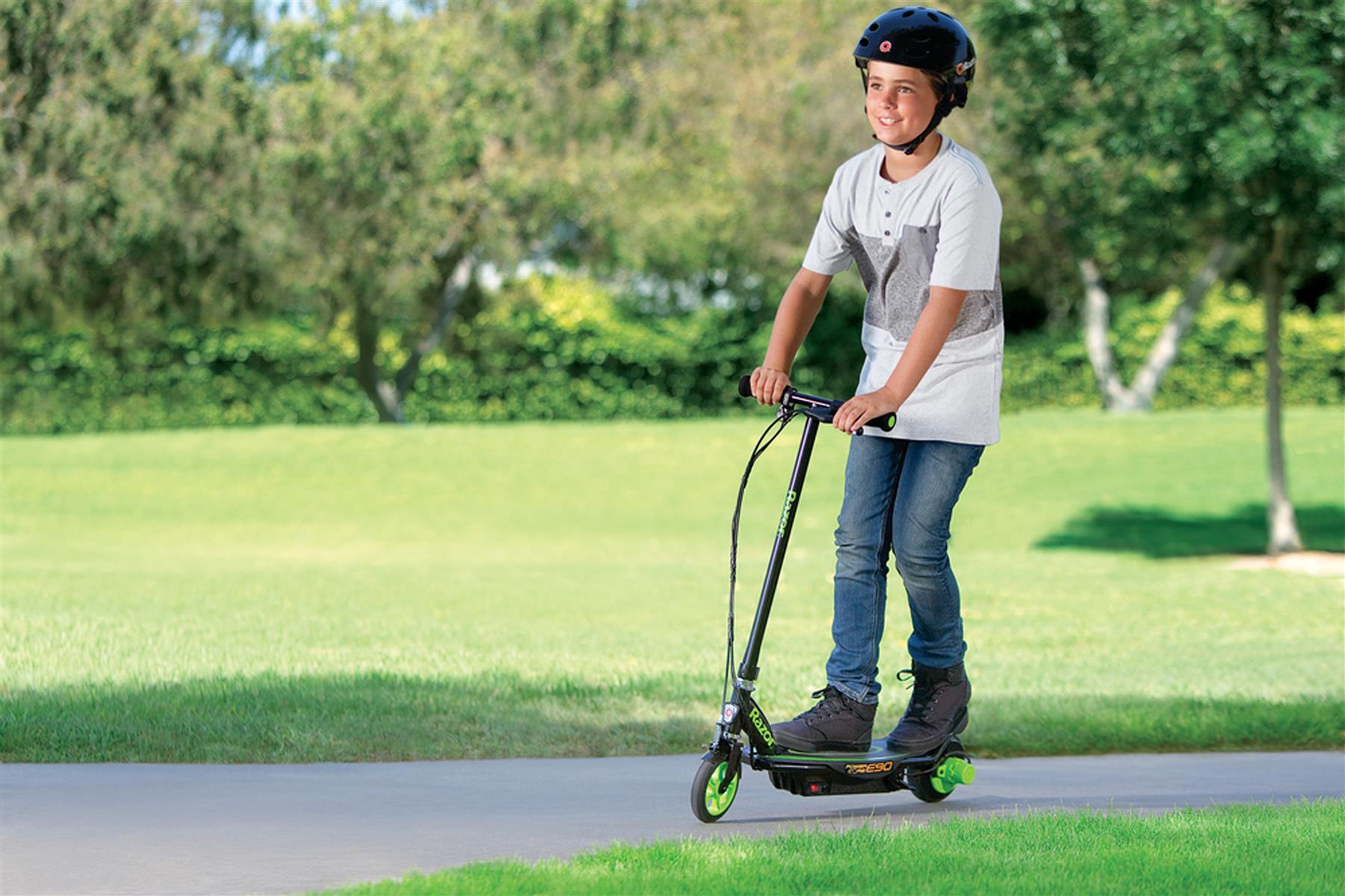 PowerCore E90 Electric Scooter-Green 12 volt